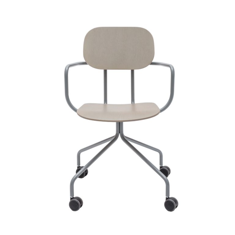 MDD New School Chair käsinojallinen tuoli ristikkojalka pyörillä