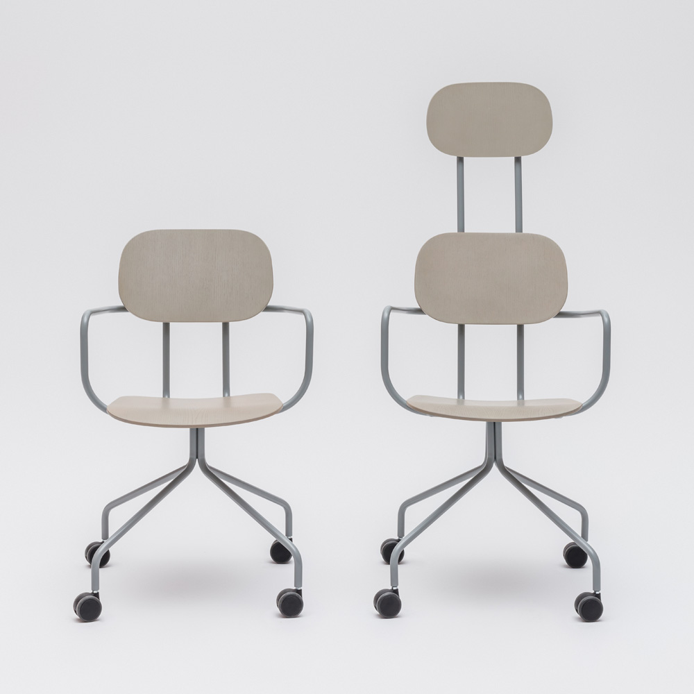 MDD_New_School_työtuoli_koulutuoli_neuvottelutuoli_käsinojat_ristikko_pyörillä_04 - Edella MDD New School Chair käsinojallinen tuoli ristikkojalka pyörillä