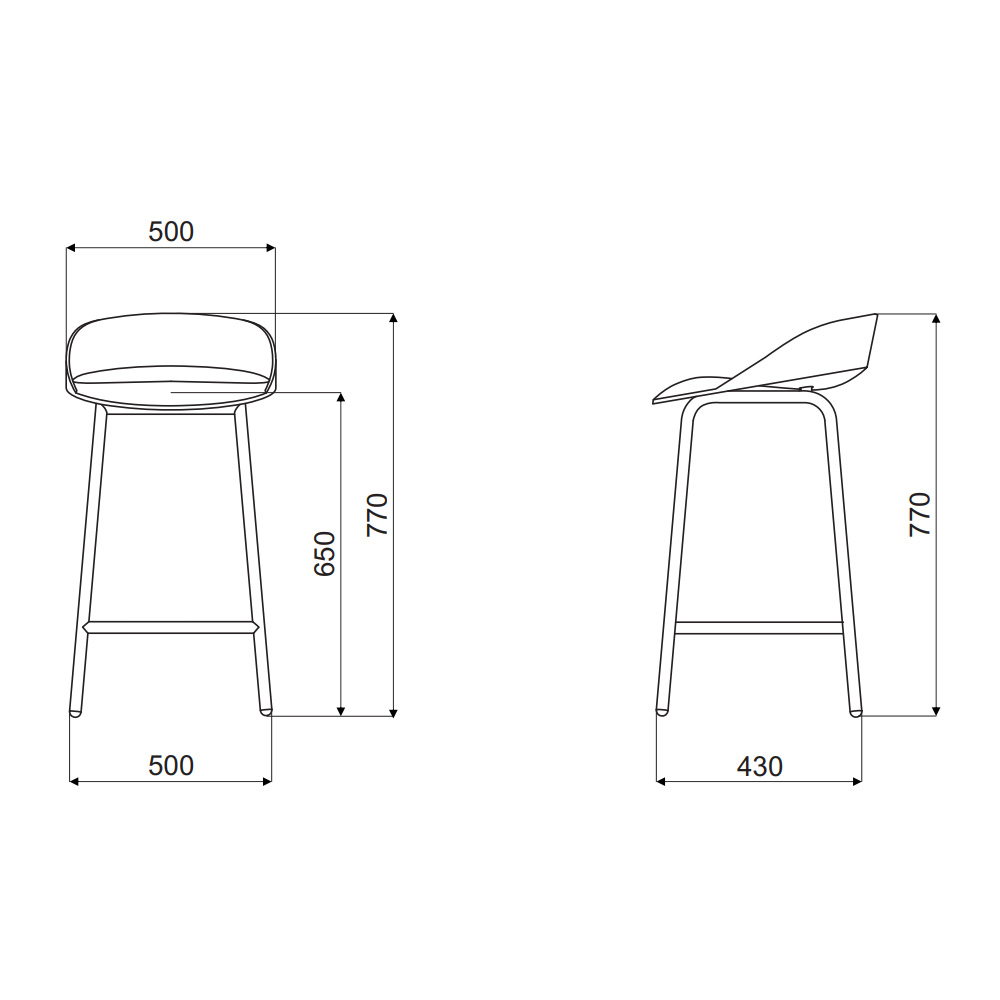 MDD_Team_Stool_High_mitat_01 - Edella MDD Team High Stool baarituoli