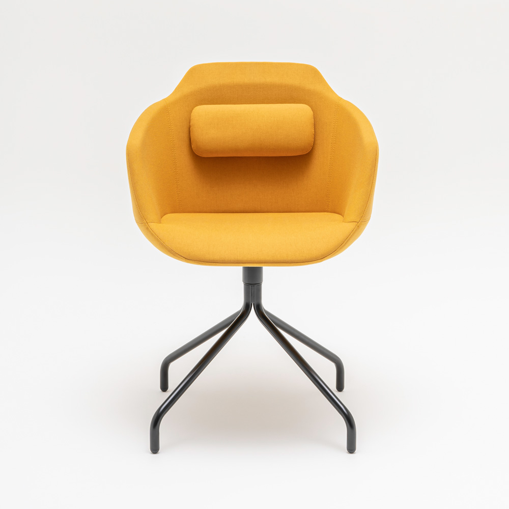 MDD_Ultra_verhoiltu_ravintolatuoli_neuvottelutuoli_asiakastuoli_putkiristikkojalka_02 - Edella MDD Ultra Chair tuoli putkiristikkojalalla