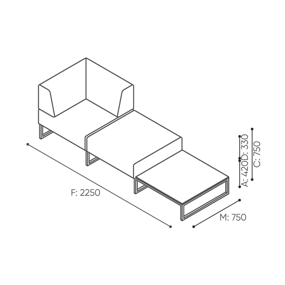 Bejot Plint PL30CPT sohvamoduuli
