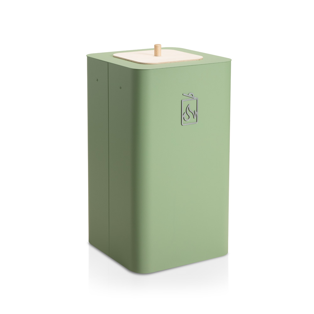 Mizetto_Arkad_100L_Pale_Green_kierrätysastia_roska-astia_roskakori_01 - Edella Mizetto Arkad kierrätysastia