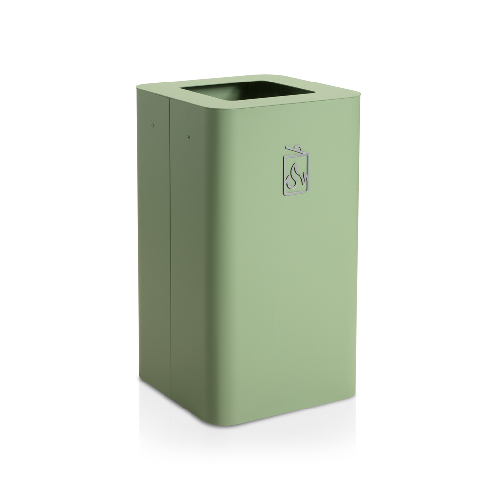 Mizetto_Arkad_100L_Pale_Green_kierrätysastia_roska-astia_roskakori_02 - Edella Mizetto Arkad kierrätysastia