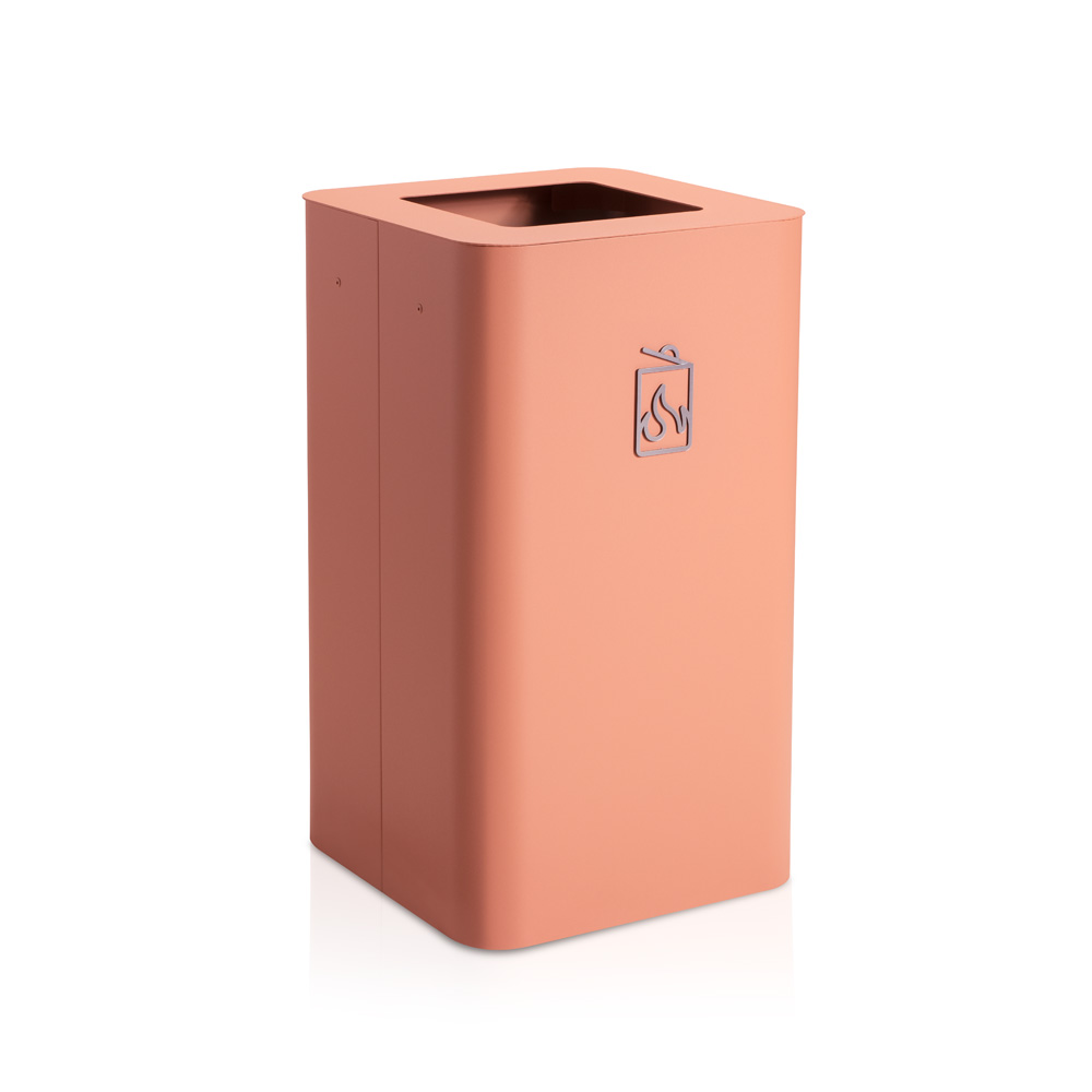 Mizetto_Arkad_100L_Terracotta_kierrätysastia_roska-astia_roskakori_02 - Edella Mizetto Arkad kierrätysastia