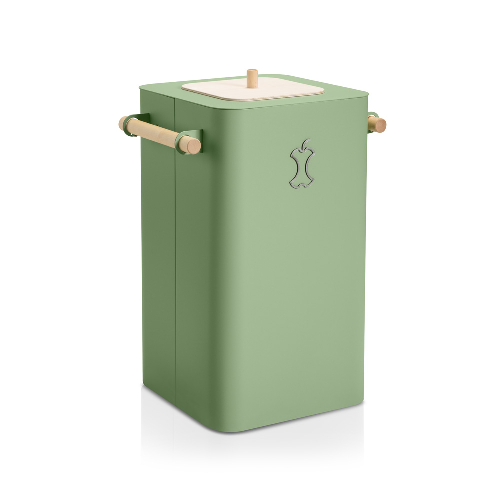 Mizetto_Arkiv_100L_Pale_Green_kierrätysastia_roska-astia_roskakori_01 - Edella Mizetto Arkiv kierrätysastia