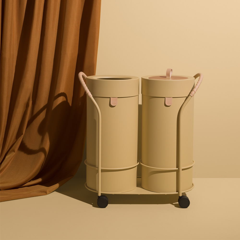 Mizetto_Bin_There_L+L_kierrätysastia_roska-astia_roskakori_vaunu_01 - Edella Mizetto Bin There L Bin Trolley kierrätysvaunu