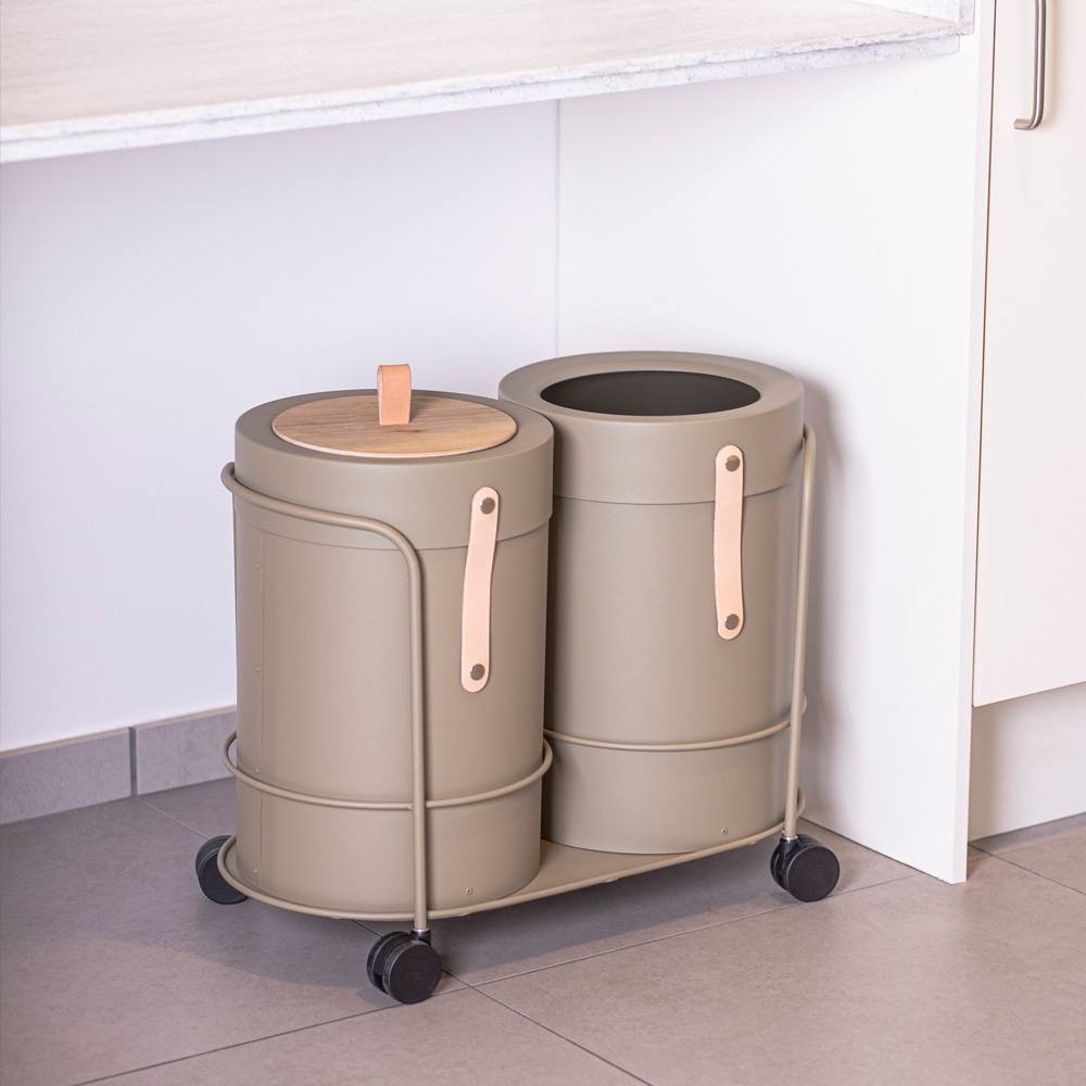 Mizetto_Bin_There_S+S_kierrätysastia_roska-astia_roskakori_vaunu_08 - Edella Mizetto Bin There S Bin Trolley kierrätysvaunu
