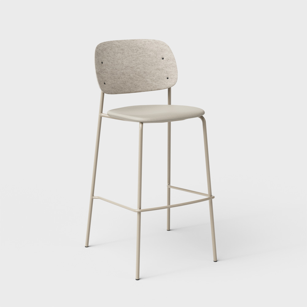 De Vorm Hale PET Felt Bar Stool istuinverhoiltu korkea baarituoli