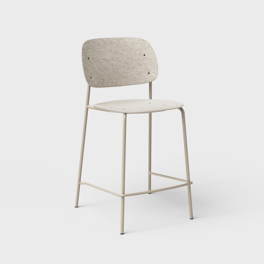 De Vorm Hale PET Felt Counter Stool matala baarituoli