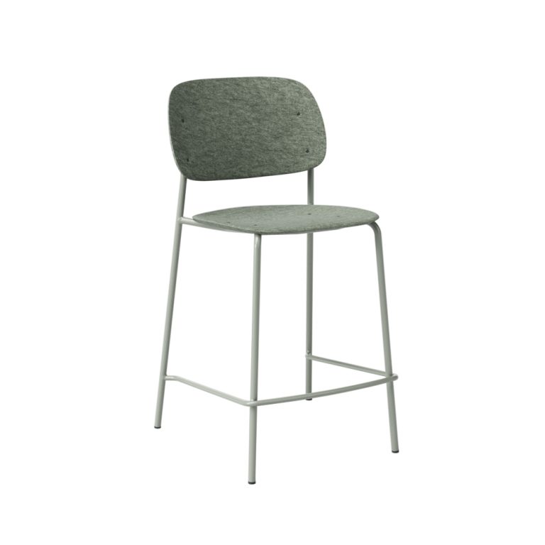De Vorm Hale PET Felt Counter Stool matala baarituoli