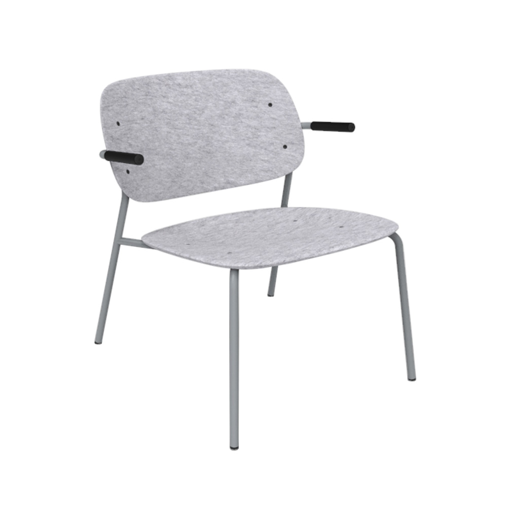 De Vorm Hale PET Felt Lounge Chair Armrests nojatuoli