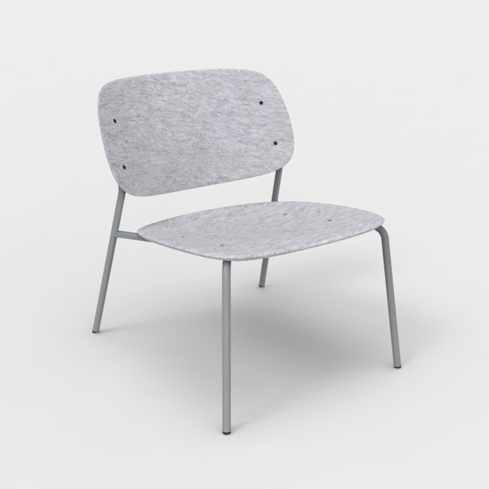 DeVorm_Hale_PET_Felt_Lounge_Chair_Light_grey_nojatuoli_01 - Edella De Vorm Hale PET Felt Lounge Chair nojatuoli