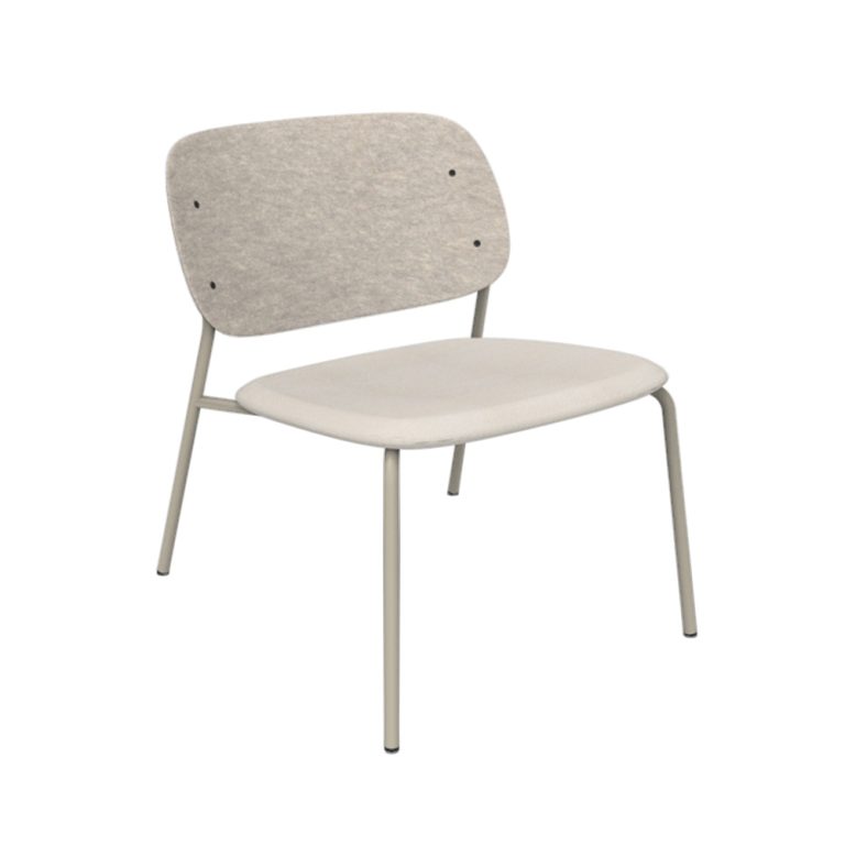 De Vorm Hale PET Felt Lounge Chair istuinverhoiltu nojatuoli