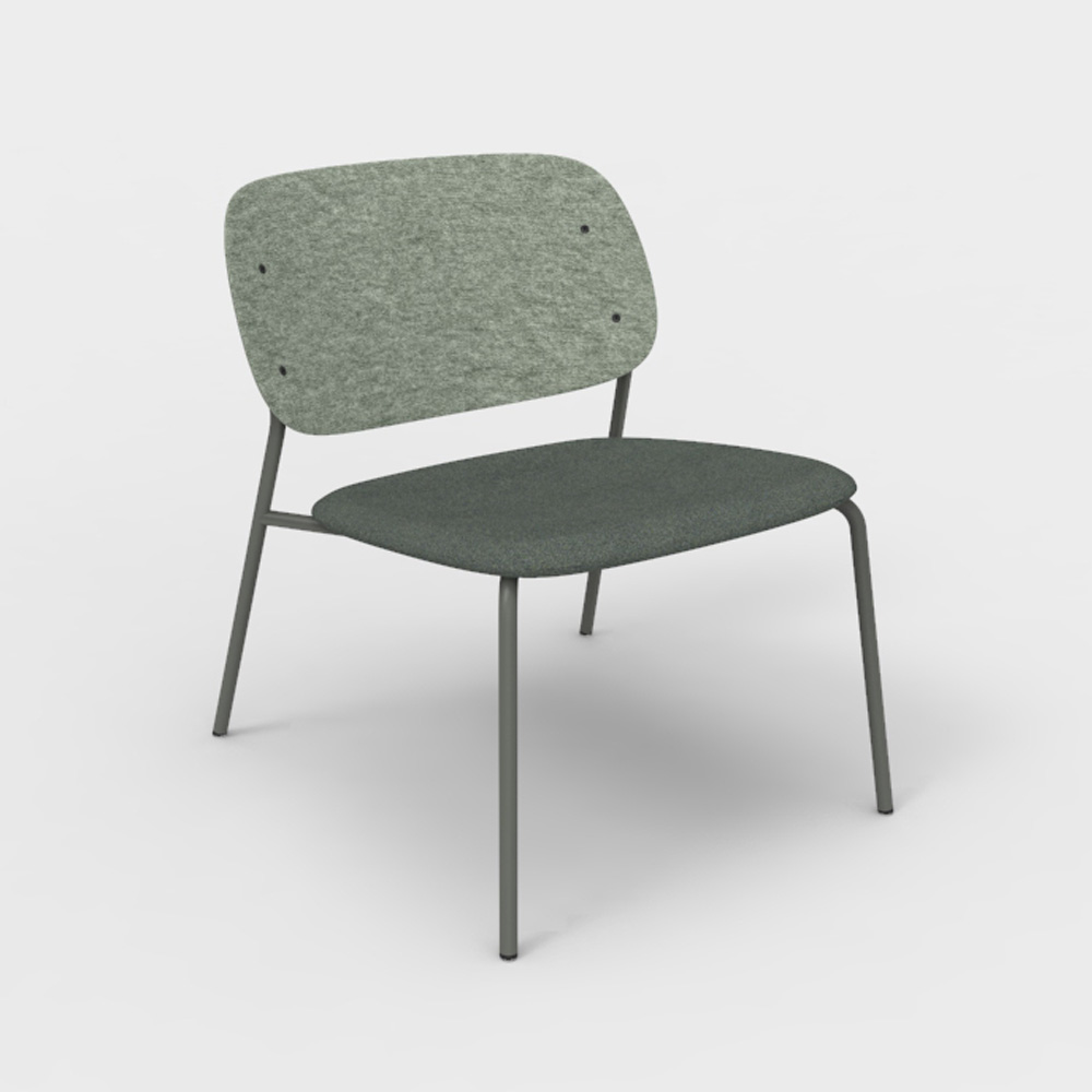 DeVorm_Hale_PET_Felt_Lounge_Chair_Upholstery_Olive_nojatuoli_01 - Edella De Vorm Hale PET Felt Lounge Chair istuinverhoiltu nojatuoli