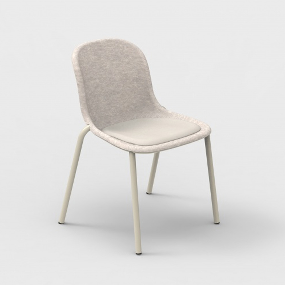 De Vorm LJ 2 PET Felt Stack Chair istuinverhoiltu tuoli