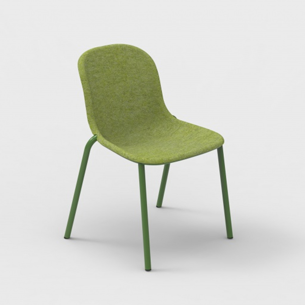 DeVorm_LJ_2_PET_Felt_Stack_Chair_Green_ravintolatuoli_pinottava_01 - Edella De Vorm LJ 2 PET Felt Stack Chair tuoli