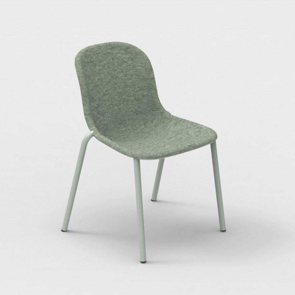 DeVorm_LJ_2_PET_Felt_Stack_Chair_Olive_ravintolatuoli_pinottava_01 - Edella De Vorm LJ 2 PET Felt Stack Chair tuoli