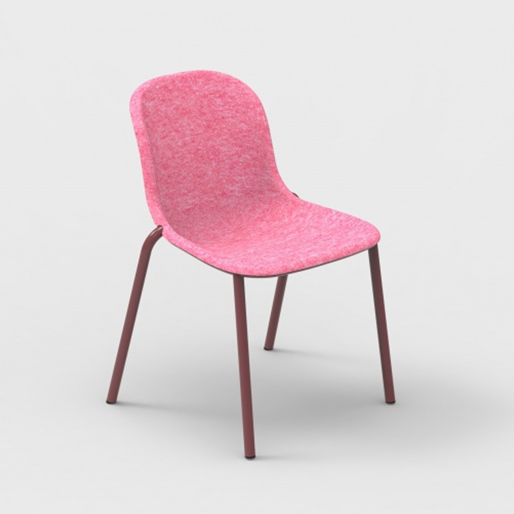 DeVorm_LJ_2_PET_Felt_Stack_Chair_Pink_ravintolatuoli_pinottava_01 - Edella De Vorm LJ 2 PET Felt Stack Chair tuoli