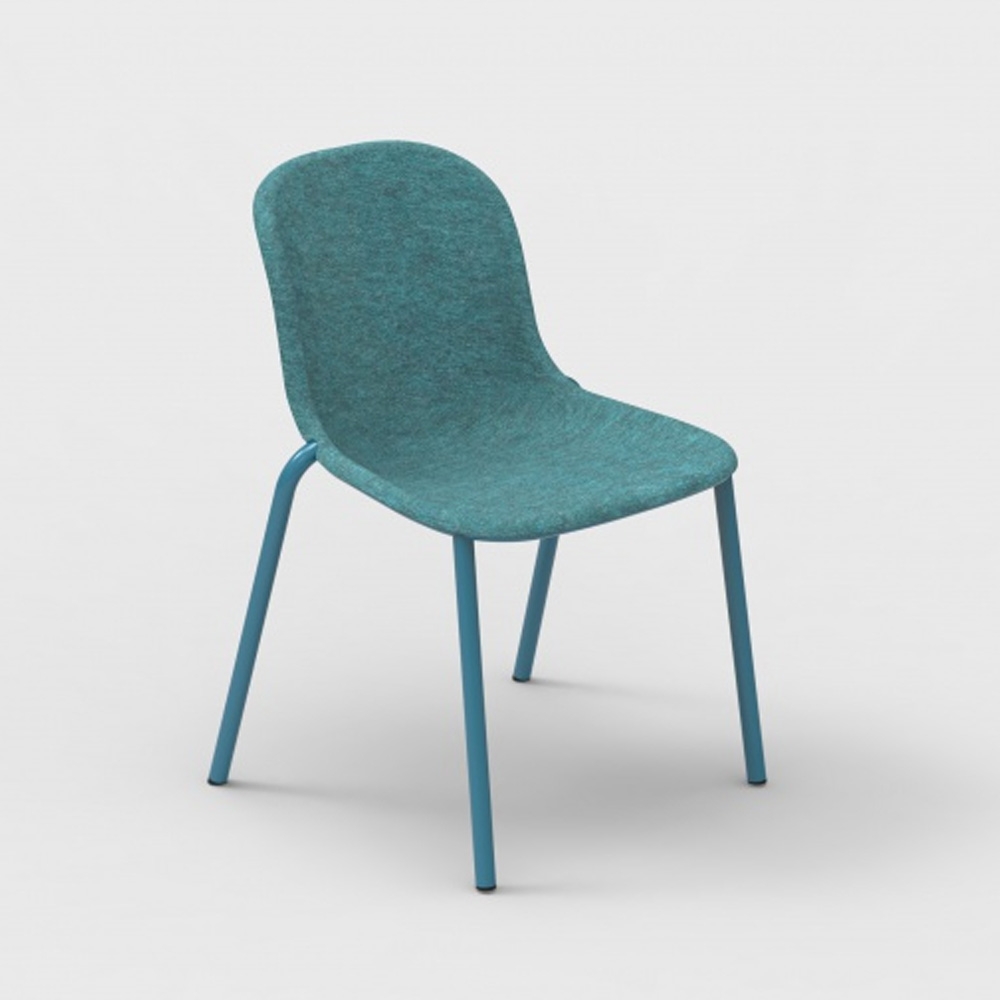 DeVorm_LJ_2_PET_Felt_Stack_Chair_Turquoise_ravintolatuoli_pinottava_01 - Edella De Vorm LJ 2 PET Felt Stack Chair tuoli