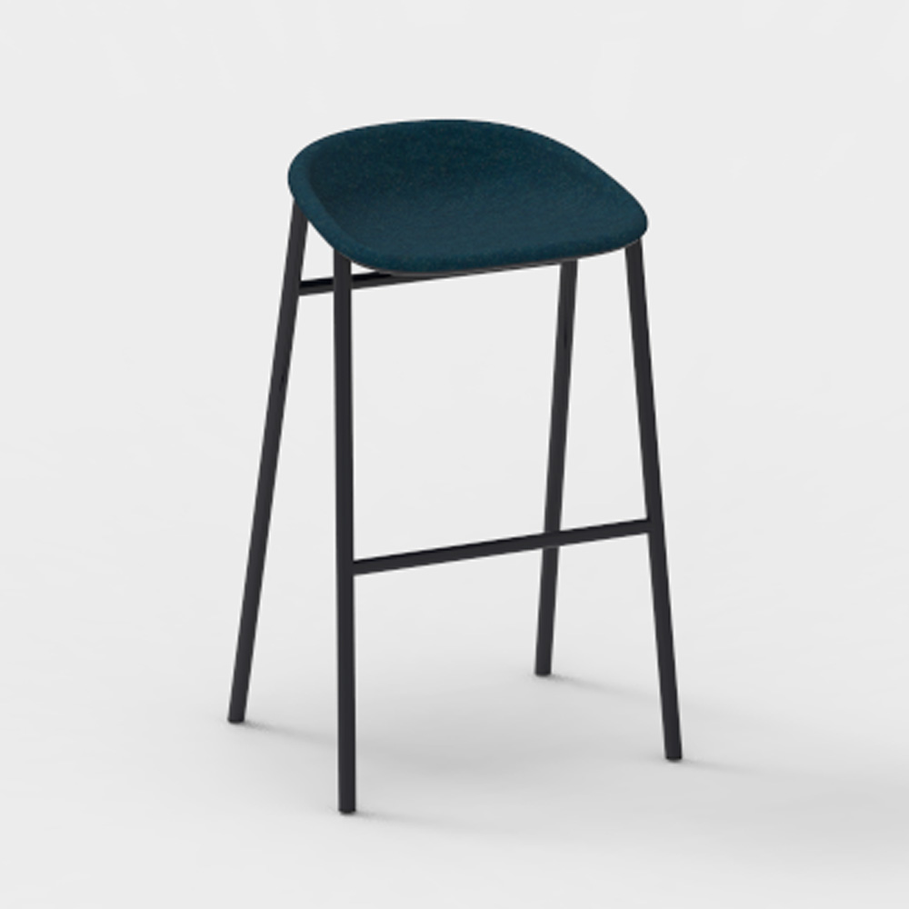 DeVorm_LJ_3_PET_Felt_Bar_Stool_Marine_korkea_baarituoli_01 - Edella De Vorm LJ 3 PET Felt Bar Stool korkea baarijakkara