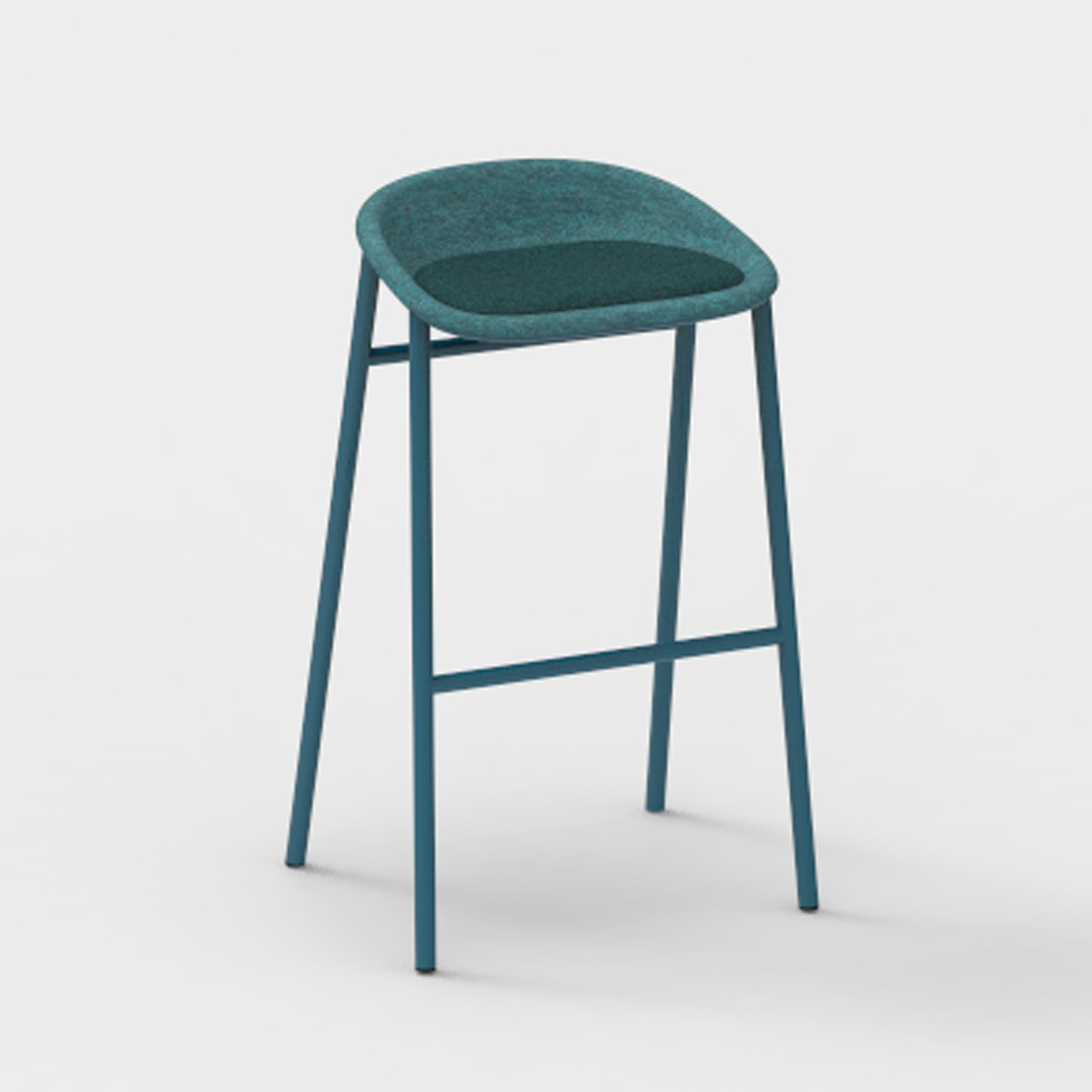 DeVorm_LJ_3_PET_Felt_Bar_Stool_Upholstery_Turquoise_verhoiltu_korkea_baarituoli_01 - Edella De Vorm LJ 3 PET Felt Bar Stool istuinverhoiltu korkea baarijakkara