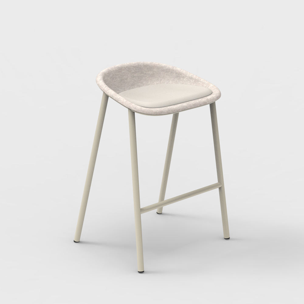 De Vorm LJ 4 PET Felt Counter Stool istuinverhoiltu matala baarijakkara
