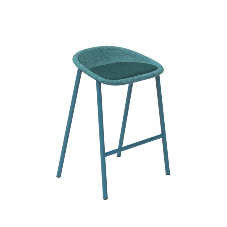 De Vorm LJ 4 PET Felt Counter Stool istuinverhoiltu matala baarijakkara