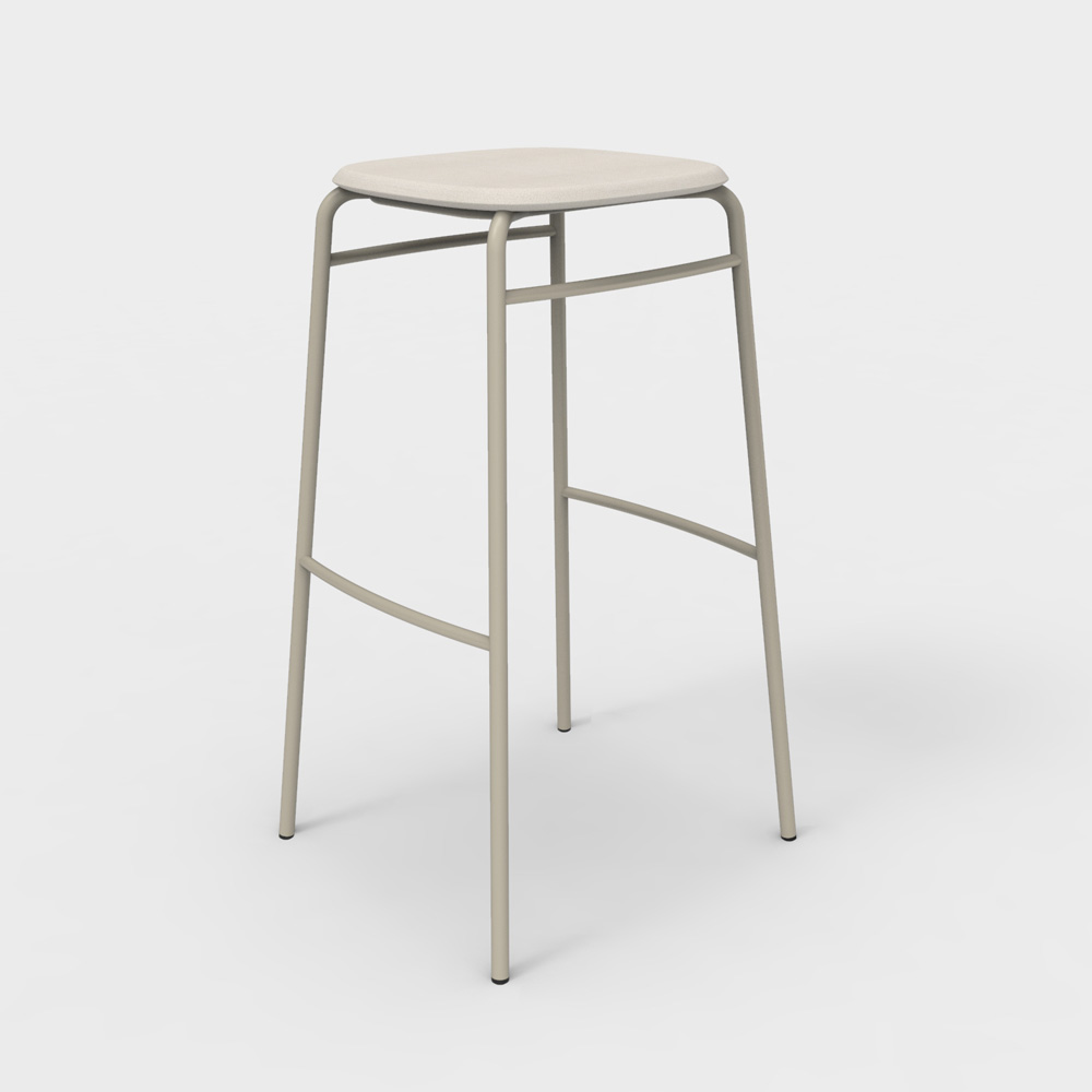 De Vorm Twist PET Felt Bar Stool istuinverhoiltu korkea baarijakkara