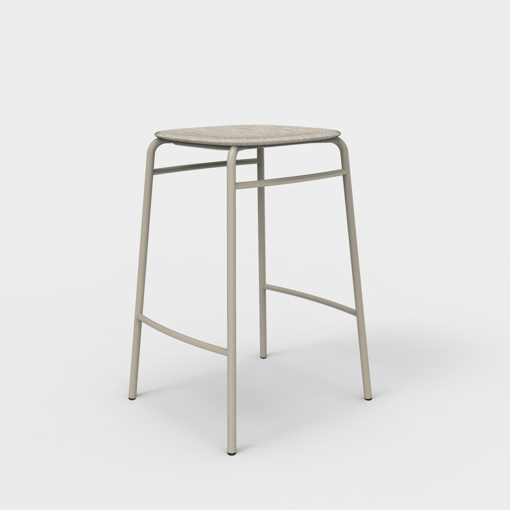 De Vorm Twist PET Felt Counter Stool matala baarijakkara