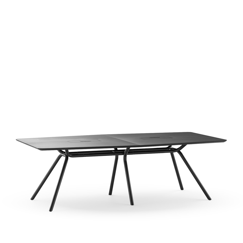 Jazz_Arqus_CAQ240-280_kokouspöytä_neuvottelupöytä_suorareunainen_8-hengelle_02 - Edella Narbutas Arqus Rectangular neuvottelupöytä (6 hlö)