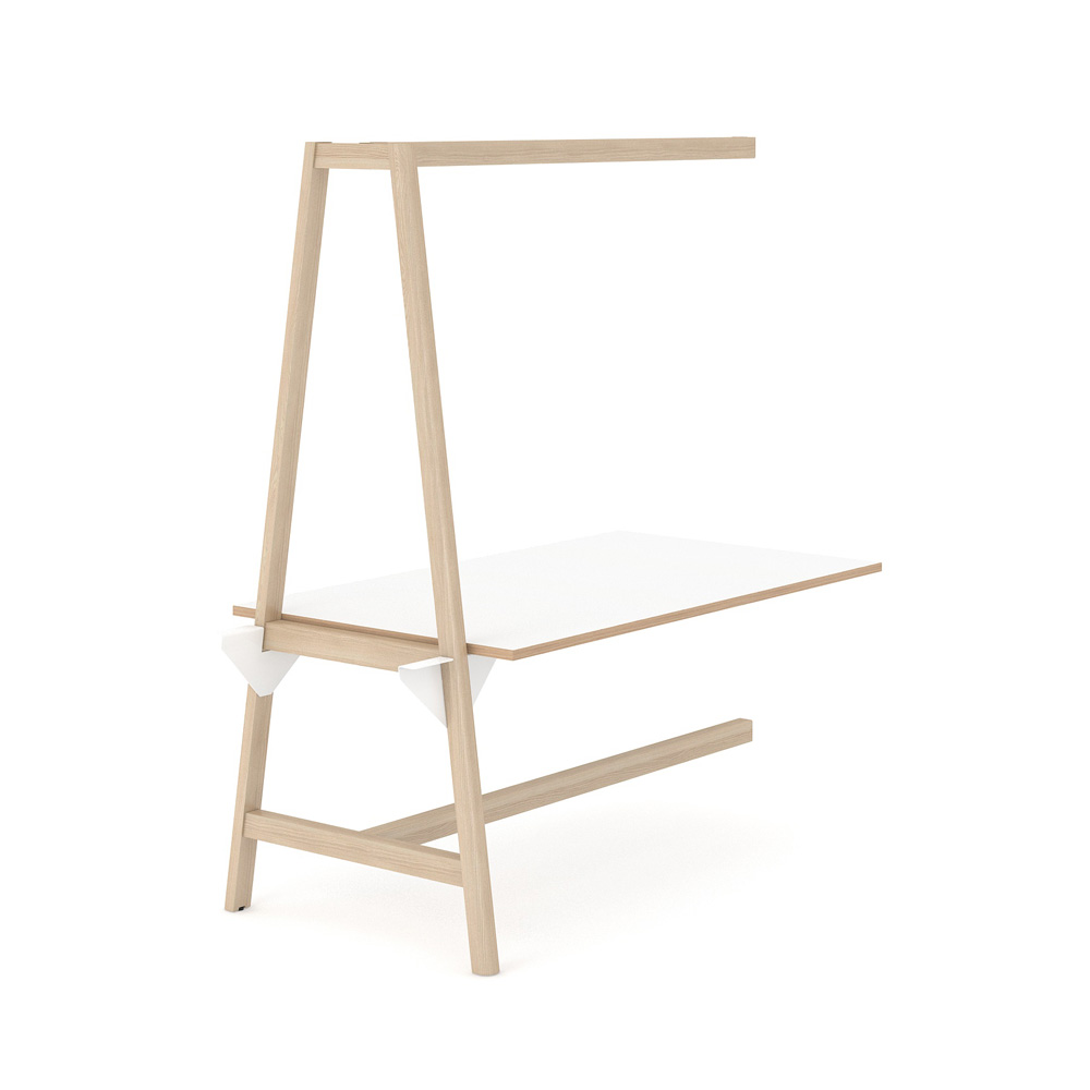 Narbutas_Nova_Wood_Multipurpose_MFC_matala_pöytä_puujalat_jatkopöytä_01 - Edella Narbutas Nova Wood Multipurpose Table jatkopöytä