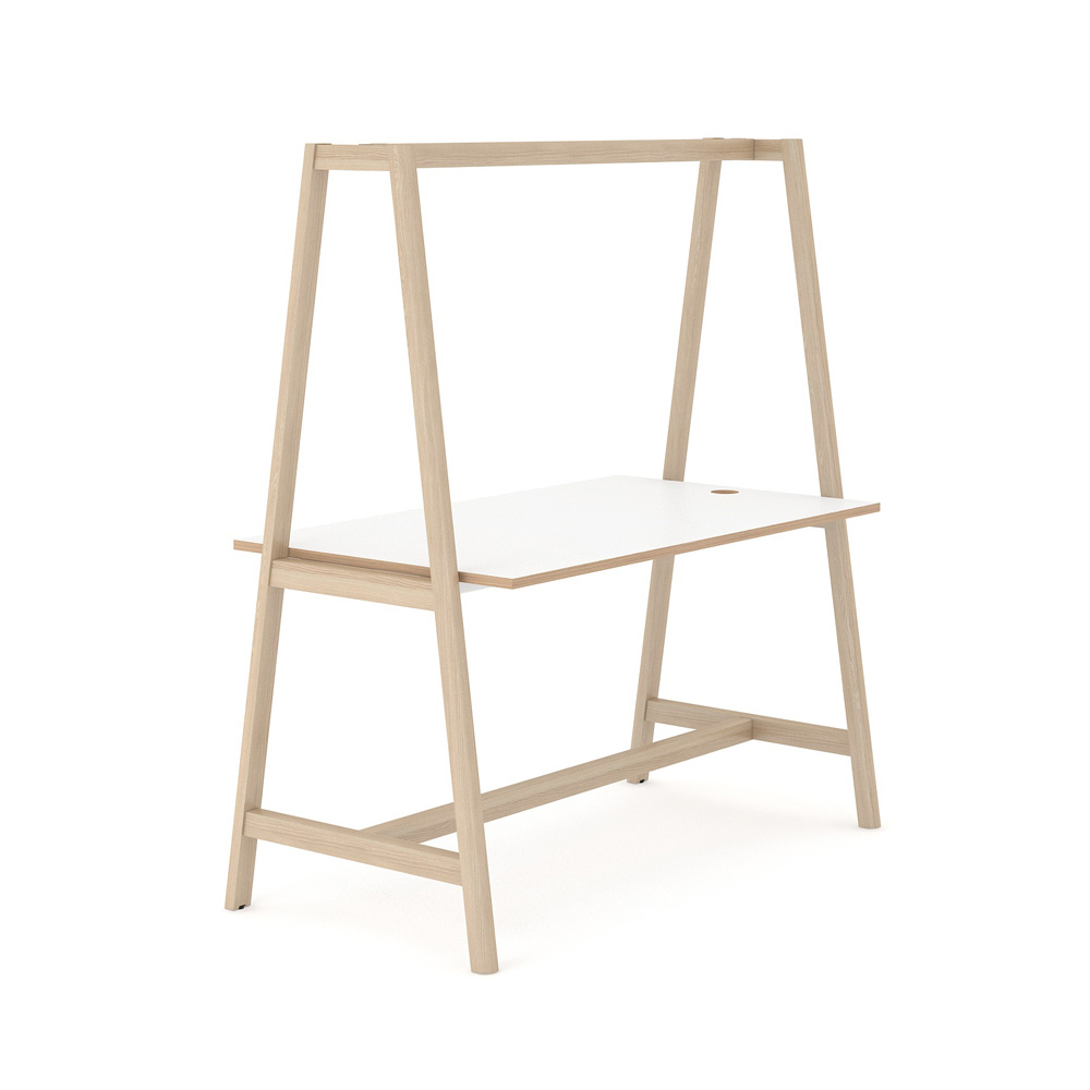 Narbutas_Nova_Wood_Multipurpose_MFC_power_korkea_pöytä_puujalat_01 - Edella Narbutas Nova Wood Multipurpose Table High korkea pöytä