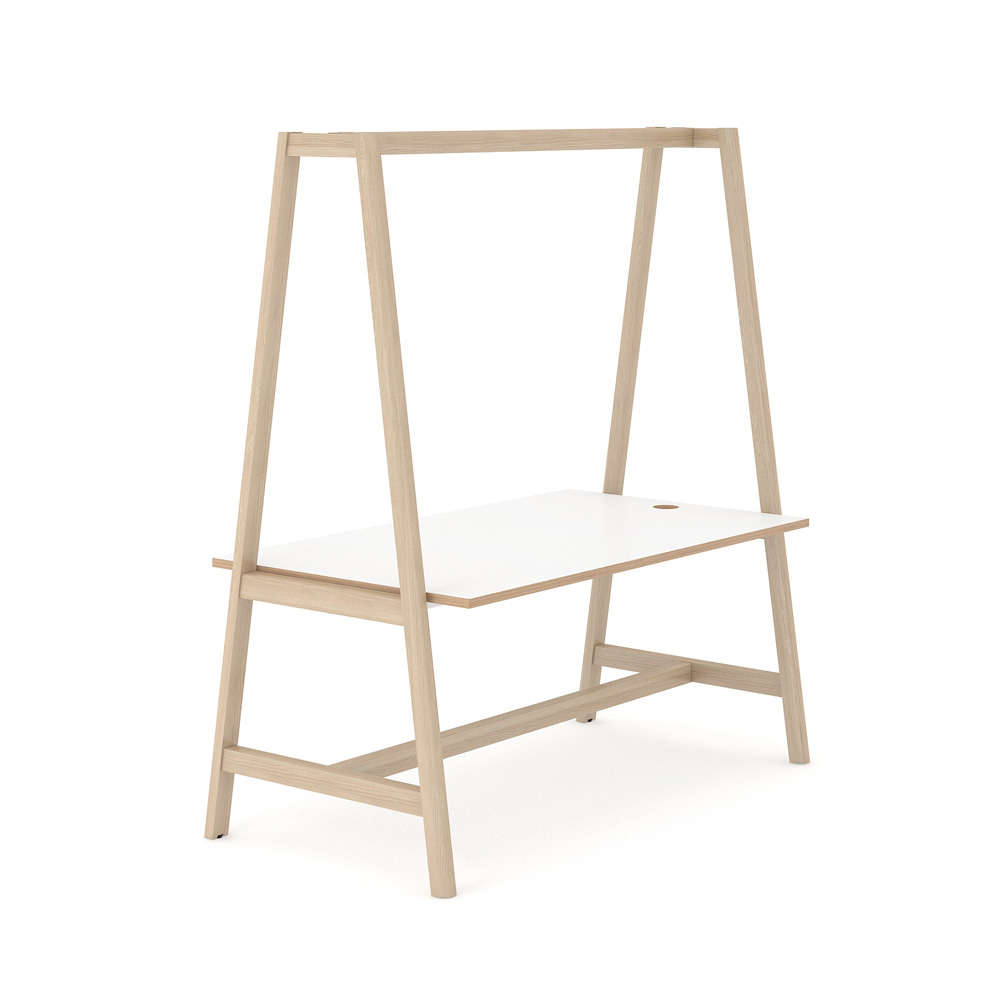 Narbutas_Nova_Wood_Multipurpose_MFC_power_matala_pöytä_puujalat_01 - Edella Narbutas Nova Wood Multipurpose Table pöytä