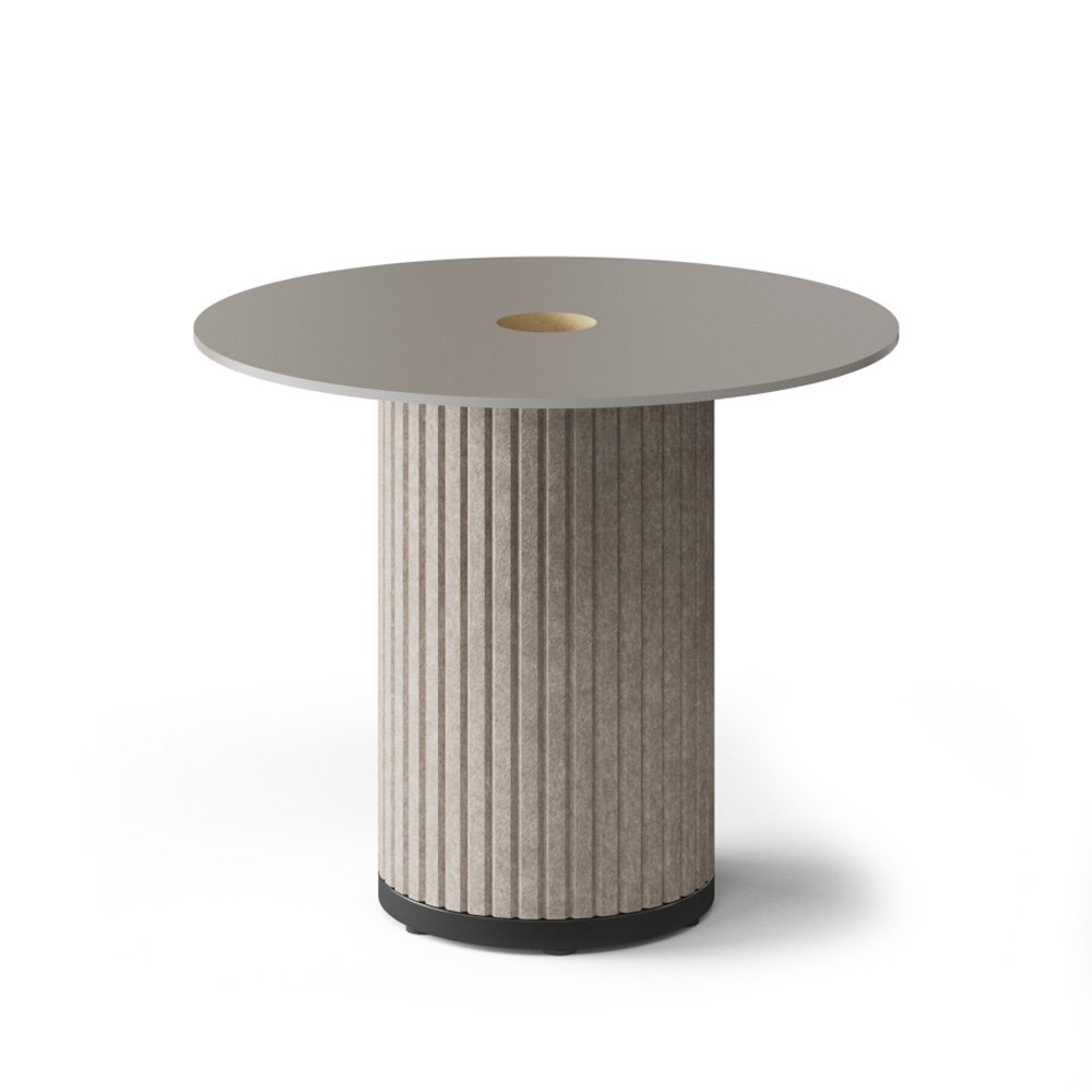 Narbutas Parthos Meeting Table Ø90 neuvottelupöytä pistorasioilla
