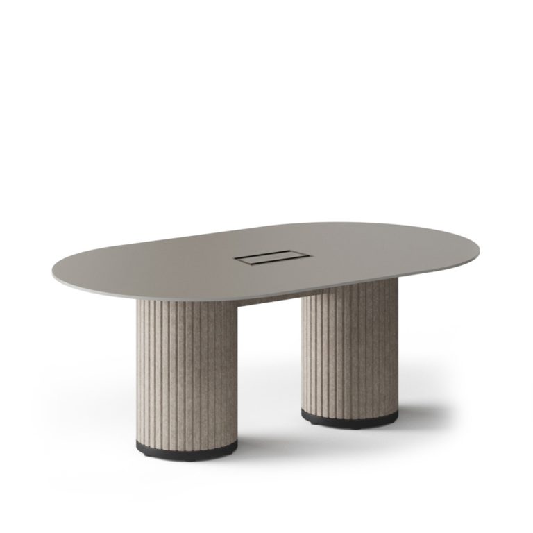 Narbutas Parthos Meeting Table 200 neuvottelupöytä (6 hlö) läpivientiluukulla