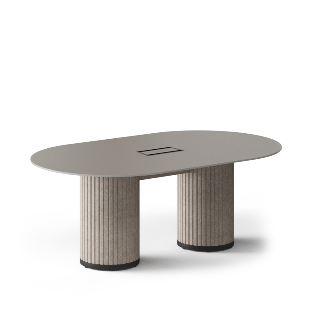 Narbutas Parthos Meeting Table 200 neuvottelupöytä (6 hlö) läpivientiluukulla