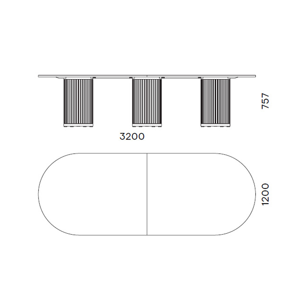 Narbutas Parthos Meeting Table 320 neuvottelupöytä (10 hlö)