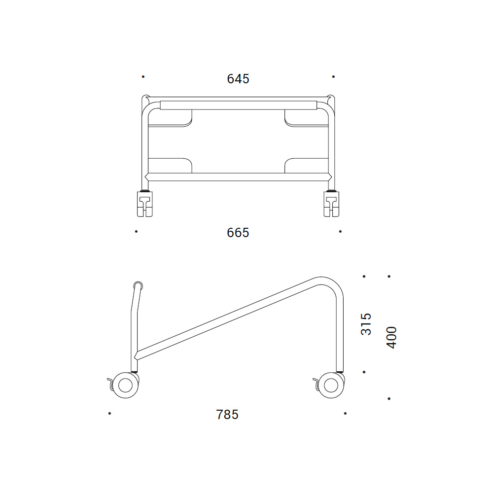 Narbutas ZUZ001 Trolley tuolivaunu