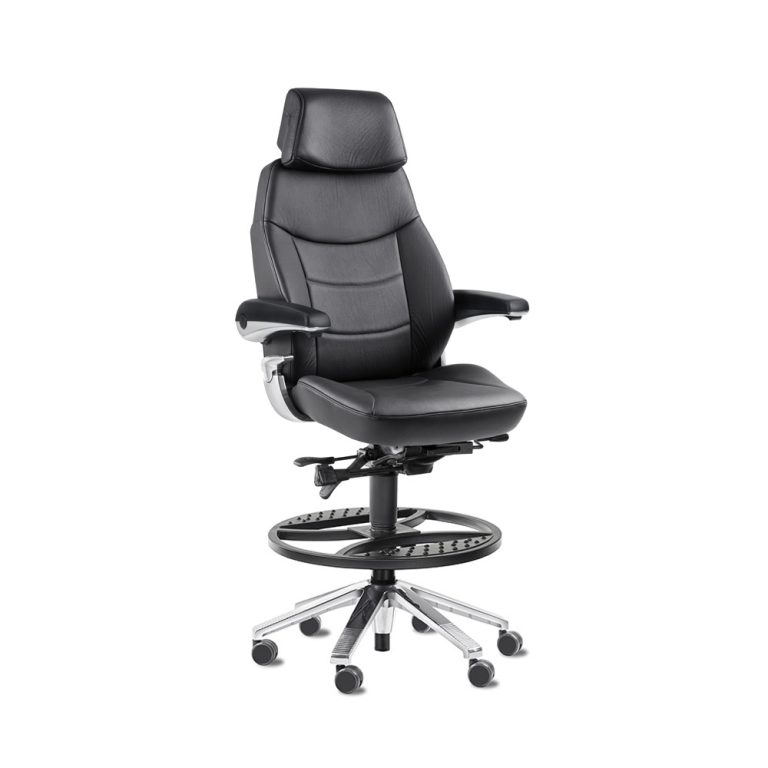 Svenstol S5 Counter korkea valvomotuoli nahka