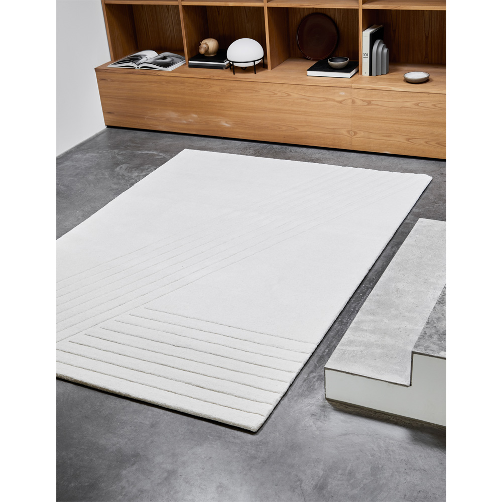 Woud_Kyoto_Rug_90X140_Off_White_valkoinen_Villa_matto_02 - Edella Woud Kyoto Rug 90x140 matto