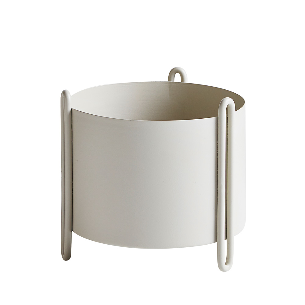 Woud_Pidestal_planter_small_grey_kukkaruukku_kasviastia_01 - Edella Woud Pidestall Planter Small ruukku