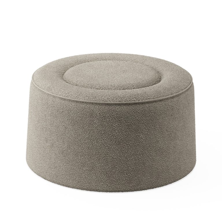 Woud Praline Pouf Ø78 pyöreä istuinrahi