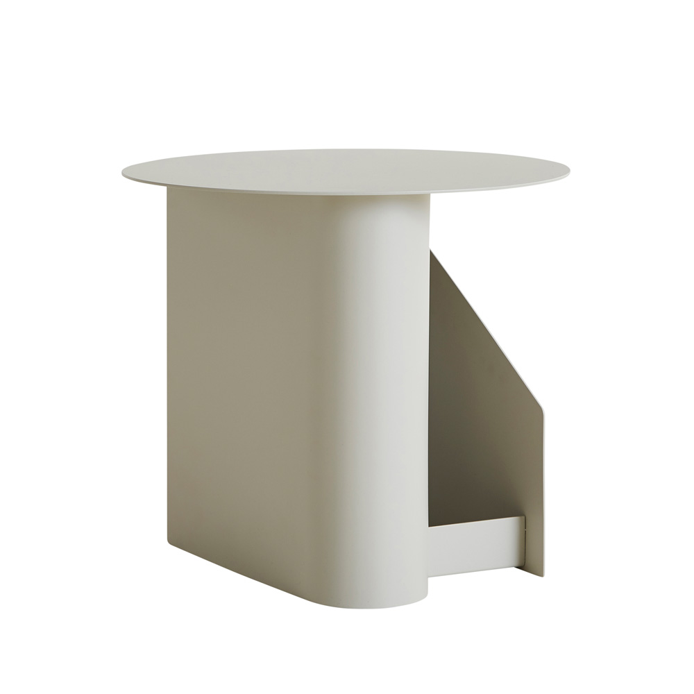 Woud_Sentrum_sivupöytä_sohvapöytä_Warm_grey_harmaa_01 - Edella Woud Sentrum Side Table pyöreä sohvapöytä