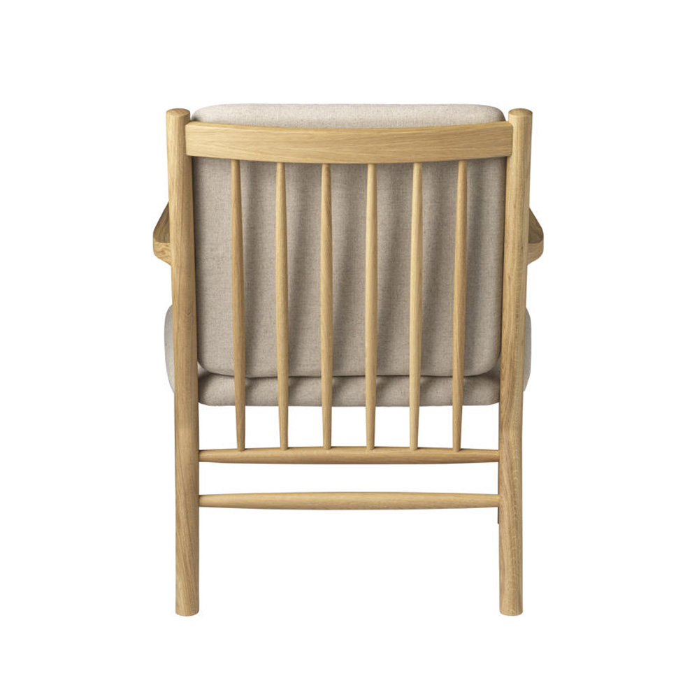FDB_Möbler_J147_Oak_natural_tammi_nojatuoli_pinnatuoli_beige_villa_03 - Edella FDB Møbler J147 nojatuoli lakattu tammi kangasverhoilu