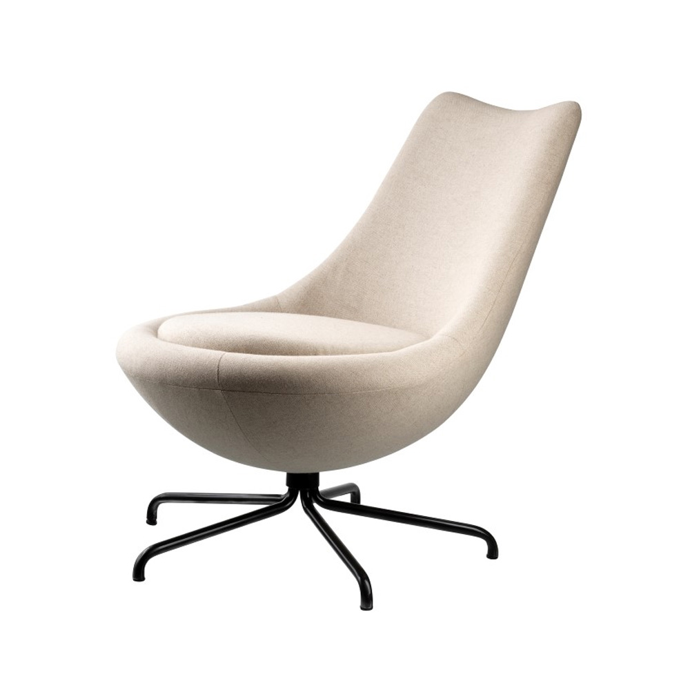 FDB_Möbler_L40_Bellamie_nojatuoli_Main_Line_Flax_Beige_musta_ristikko_01 - Edella FDB Møbler L40 Bellamie nojatuoli musta ristikko