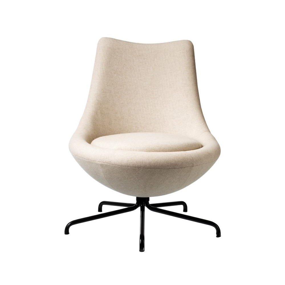 FDB_Möbler_L40_Bellamie_nojatuoli_Main_Line_Flax_Beige_musta_ristikko_02 - Edella FDB Møbler L40 Bellamie nojatuoli musta ristikko