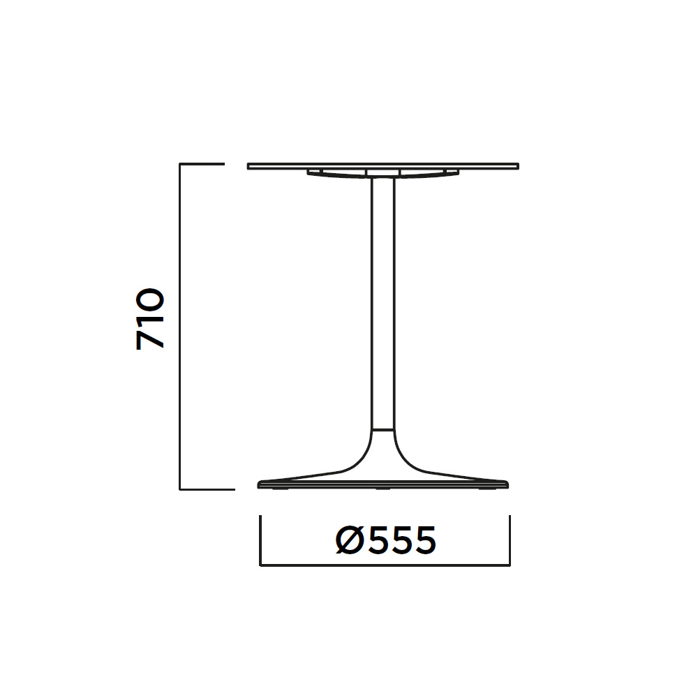 Infiniti_Flink_Table_ravintolapöytä_laippajalka_06 - Edella Infiniti Flink Table ravintolapöytä