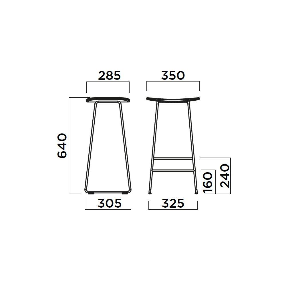 Infiniti Klejn Kitchen Stool matala baarijakkara