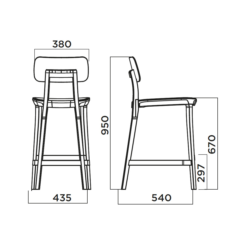 Infiniti Porta Venezia Kitchen Stool matala baarituoli