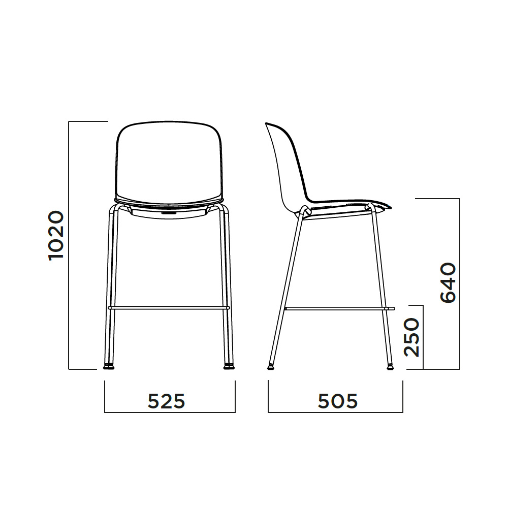 Infiniti Relief Kitchen Stool matala baarituoli